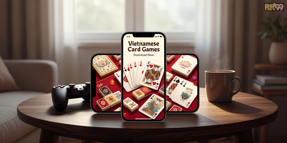 Minh họa khái niệm tải game bài 69vn qua giao diện app hiện đại và các trò chơi phổ biến
